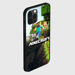 Чехол для iPhone 12 Pro Max Minecraft, цвет: 3D-черный — фото 2