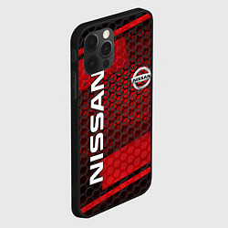 Чехол для iPhone 12 Pro Max NISSAN, цвет: 3D-черный — фото 2