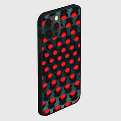 Чехол для iPhone 12 Pro Max Раскалённый красный 3Д, цвет: 3D-черный — фото 2