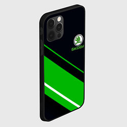 Чехол для iPhone 12 Pro Max SKODA, цвет: 3D-черный — фото 2