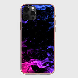 Чехол для iPhone 12 Pro Max ОГОНЬ НЕОН, цвет: 3D-светло-розовый