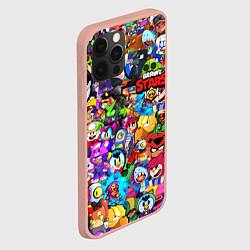 Чехол для iPhone 12 Pro Max BRAWL STARS ВСЕ ПЕРСОНАЖИ, цвет: 3D-светло-розовый — фото 2