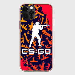 Чехол для iPhone 12 Pro Max CS GO КС ГО, цвет: 3D-светло-розовый