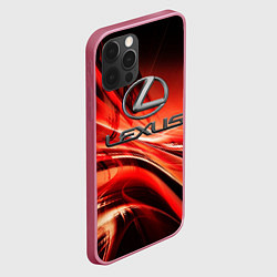 Чехол для iPhone 12 Pro Max LEXUS, цвет: 3D-малиновый — фото 2