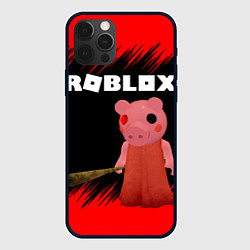 Чехол для iPhone 12 Pro Max Roblox Piggy, цвет: 3D-черный