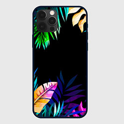 Чехол для iPhone 12 Pro Max Тропическая Ночь, цвет: 3D-черный