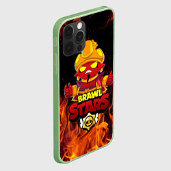 Чехол для iPhone 12 Pro Max BRAWL STARS EVIL GENE ДЖИН, цвет: 3D-салатовый — фото 2
