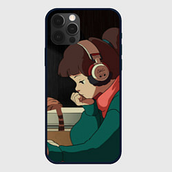 Чехол для iPhone 12 Pro Max STUDY GIRL, цвет: 3D-черный