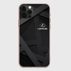 Чехол для iPhone 12 Pro Max LEXUS, цвет: 3D-светло-розовый