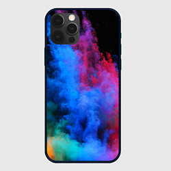 Чехол для iPhone 12 Pro Max КРАСКИ, цвет: 3D-черный