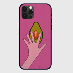 Чехол для iPhone 12 Pro Max Avocado, цвет: 3D-черный