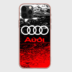 Чехол для iPhone 12 Pro Max AUDI, цвет: 3D-светло-розовый