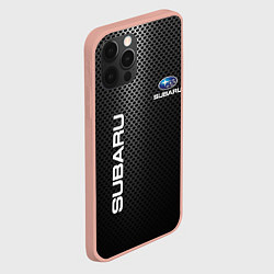 Чехол для iPhone 12 Pro Max SUBARU, цвет: 3D-светло-розовый — фото 2