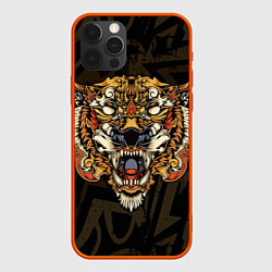 Чехол iPhone 12 Pro Max Тигровый стимпанк Tiger