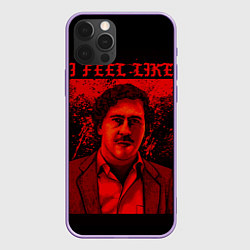 Чехол для iPhone 12 Pro Max I feel Like Escobar, цвет: 3D-сиреневый