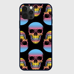 Чехол iPhone 12 Pro Max Neon skull!