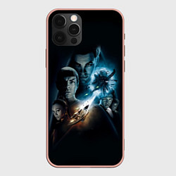 Чехол для iPhone 12 Pro Max Star Trek, цвет: 3D-светло-розовый