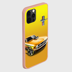 Чехол для iPhone 12 Pro Max Ford mustang - motorsport, цвет: 3D-светло-розовый — фото 2