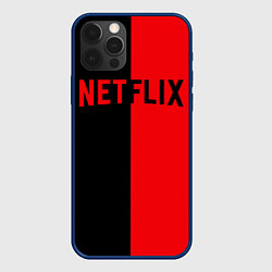 Чехол для iPhone 12 Pro Max NETFLIX, цвет: 3D-тёмно-синий