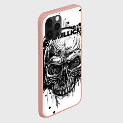 Чехол для iPhone 12 Pro Max Metallica, цвет: 3D-светло-розовый — фото 2