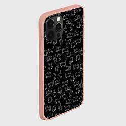 Чехол для iPhone 12 Pro Max Cats, цвет: 3D-светло-розовый — фото 2
