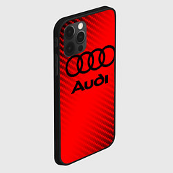 Чехол для iPhone 12 Pro Max AUDI АУДИ, цвет: 3D-черный — фото 2