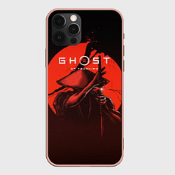 Чехол для iPhone 12 Pro Max Ghost of Tsushima, цвет: 3D-светло-розовый