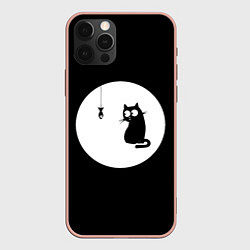 Чехол для iPhone 12 Pro Max Ночная охота, цвет: 3D-светло-розовый