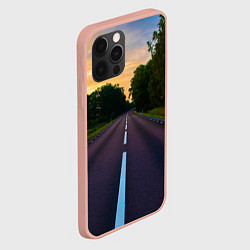 Чехол для iPhone 12 Pro Max Дорога, цвет: 3D-светло-розовый — фото 2