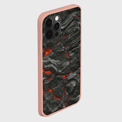 Чехол для iPhone 12 Pro Max Застывшая лава, цвет: 3D-светло-розовый — фото 2