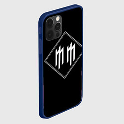Чехол для iPhone 12 Pro Max Marilyn Manson, цвет: 3D-тёмно-синий — фото 2