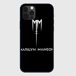 Чехол для iPhone 12 Pro Max Marilyn Manson, цвет: 3D-черный