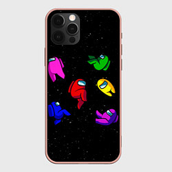 Чехол для iPhone 12 Pro Max Among Us, цвет: 3D-светло-розовый