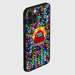 Чехол для iPhone 12 Pro Max Among Us SHHHHHHH!, цвет: 3D-черный — фото 2