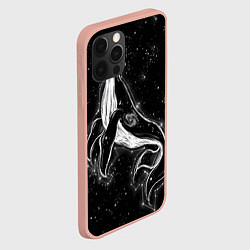 Чехол для iPhone 12 Pro Max Космический Кит, цвет: 3D-светло-розовый — фото 2