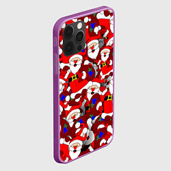 Чехол для iPhone 12 Pro Max Русский Санта Клаус, цвет: 3D-сиреневый — фото 2