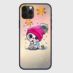Чехол iPhone 12 Pro Max Новогодний кот