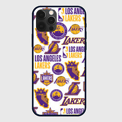 Чехол iPhone 12 Pro Max LAKERS LOGO