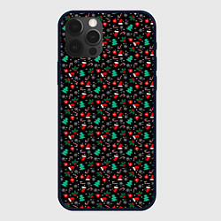 Чехол для iPhone 12 Pro Max Дух Нового года, цвет: 3D-черный