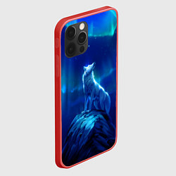 Чехол для iPhone 12 Pro Max Одинокий Волк, цвет: 3D-красный — фото 2