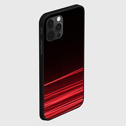 Чехол для iPhone 12 Pro Max Красное и Черное, цвет: 3D-черный — фото 2