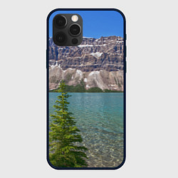 Чехол для iPhone 12 Pro Max Горное озеро, цвет: 3D-черный