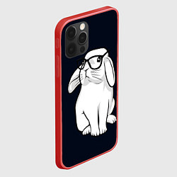 Чехол для iPhone 12 Pro Max Кролик Хипстер, цвет: 3D-красный — фото 2