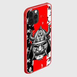 Чехол для iPhone 12 Pro Max САМУРАЙ, цвет: 3D-красный — фото 2