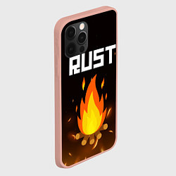 Чехол для iPhone 12 Pro Max RUST, цвет: 3D-светло-розовый — фото 2