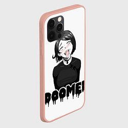 Чехол для iPhone 12 Pro Max Doomer girl, цвет: 3D-светло-розовый — фото 2