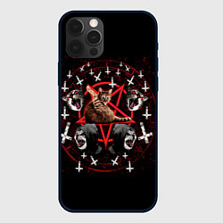 Чехол iPhone 12 Pro Max Satanic Cat