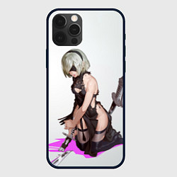 Чехол для iPhone 12 Pro Max NIER AUTOMATA 2B, цвет: 3D-черный