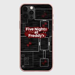 Чехол для iPhone 12 Pro Max Five Nights At Freddy, цвет: 3D-светло-розовый