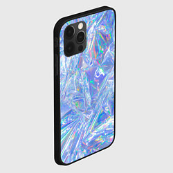 Чехол для iPhone 12 Pro Max 3d ice glitch, цвет: 3D-черный — фото 2